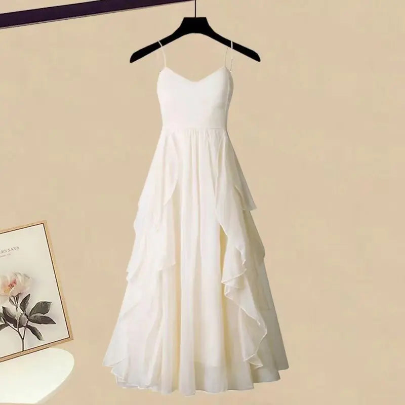 Plus Size Women's Spring Outfit Set with Stylish Top & Dress