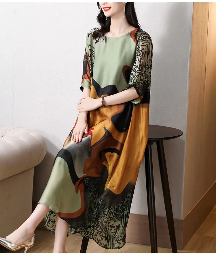 Plus Size Printed Dress for Women