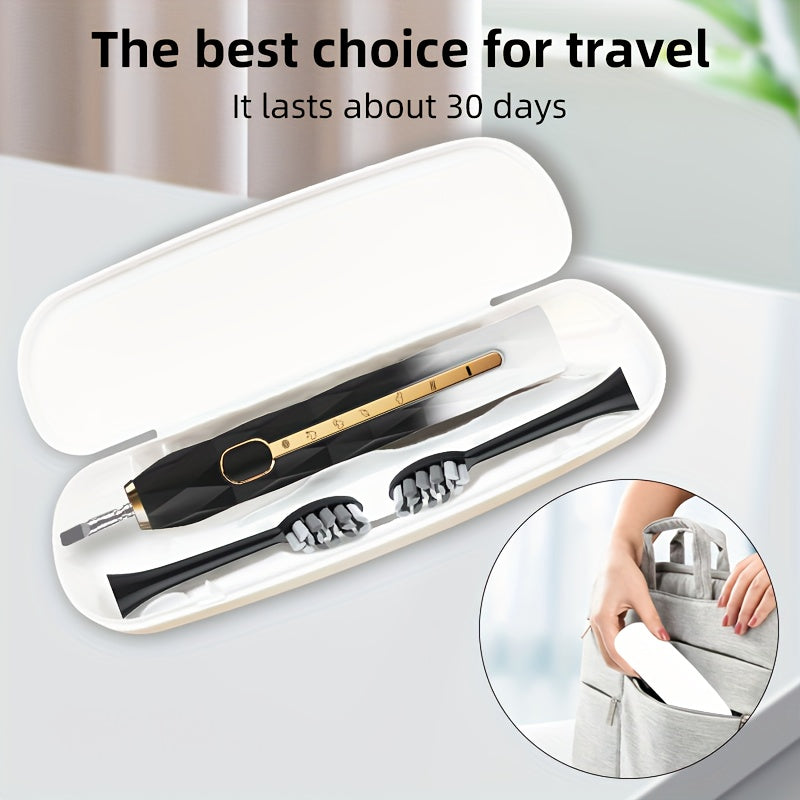 Rechargeable Electric Toothbrush Set for Couples USB Metal Shaft
