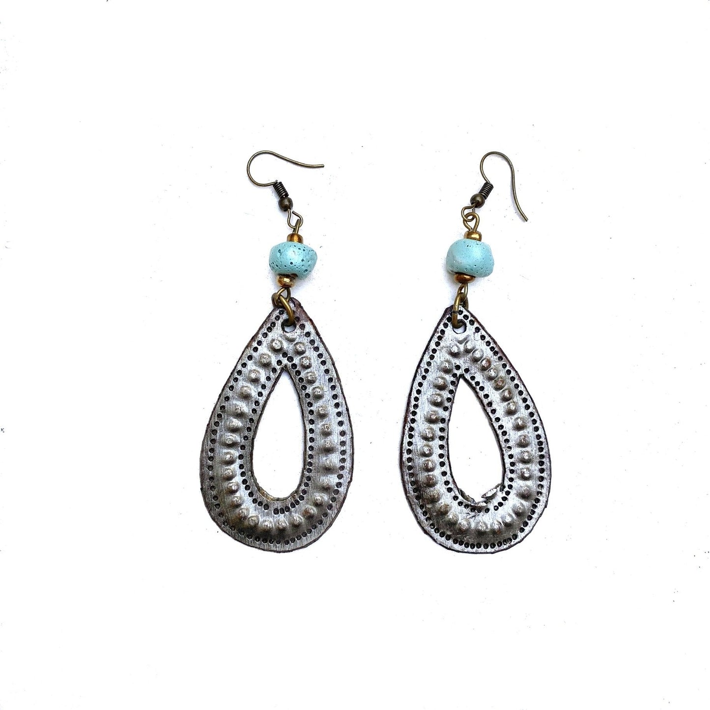 Metal Drop Earrings