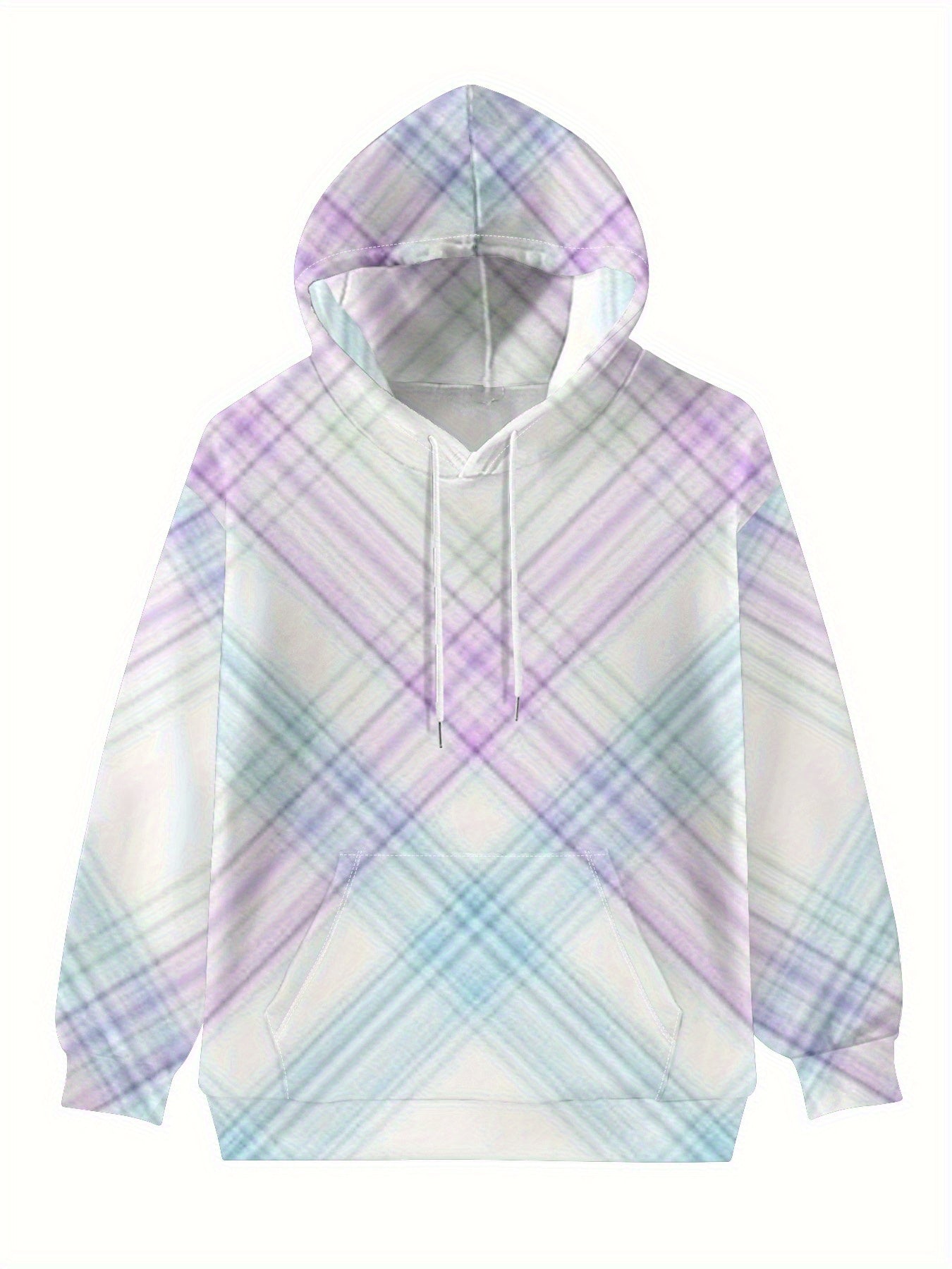Pastel Gradient Hoodie Stretchy Soft Versatile Streetwear
