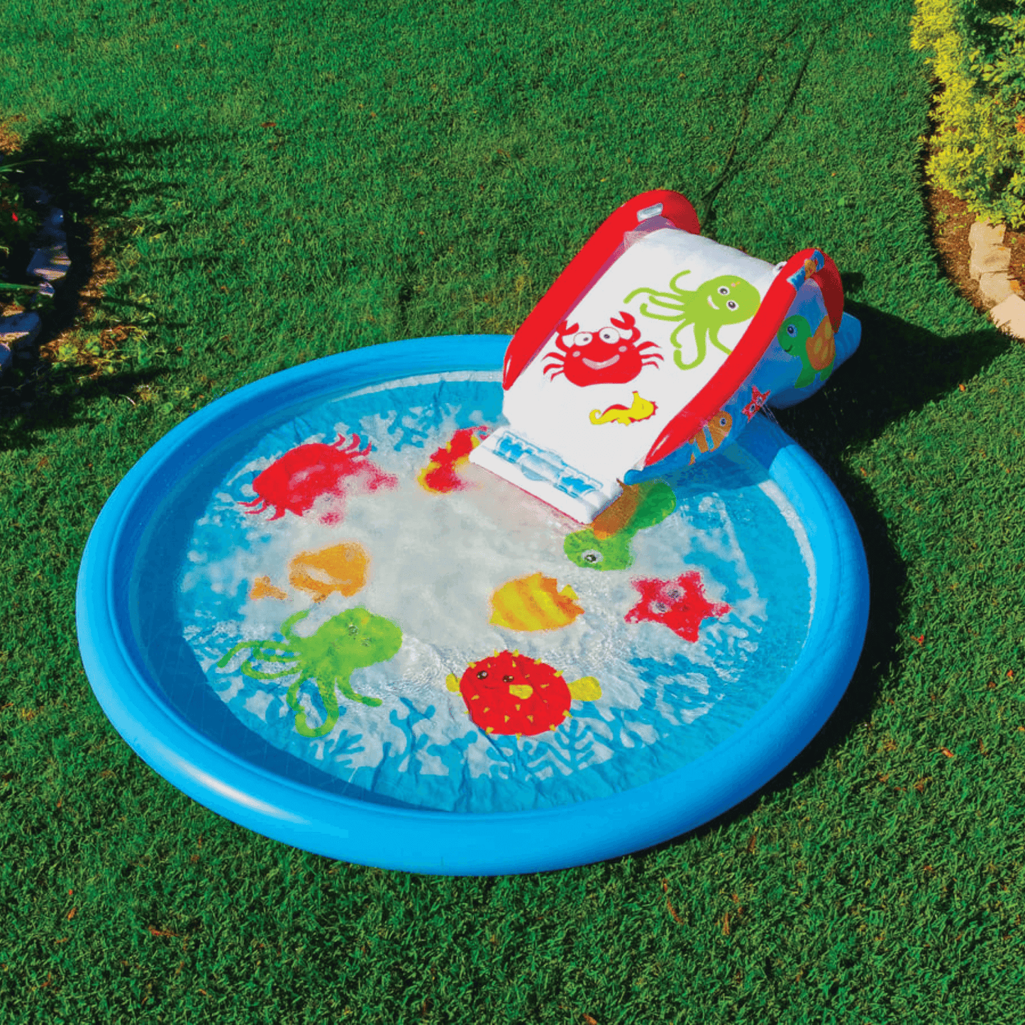 WOW Watersports Under the Sea 10 Ft Splash Pad with Adjustable Built-in Sprinkler System