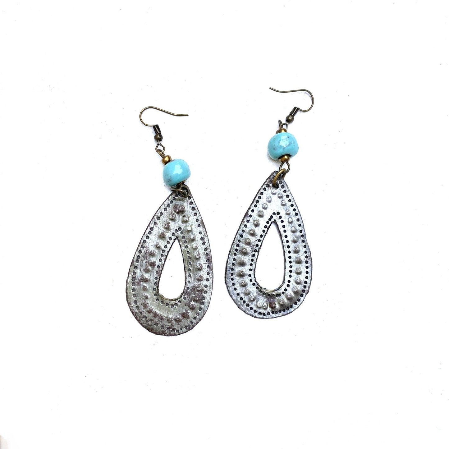 Metal Drop Earrings