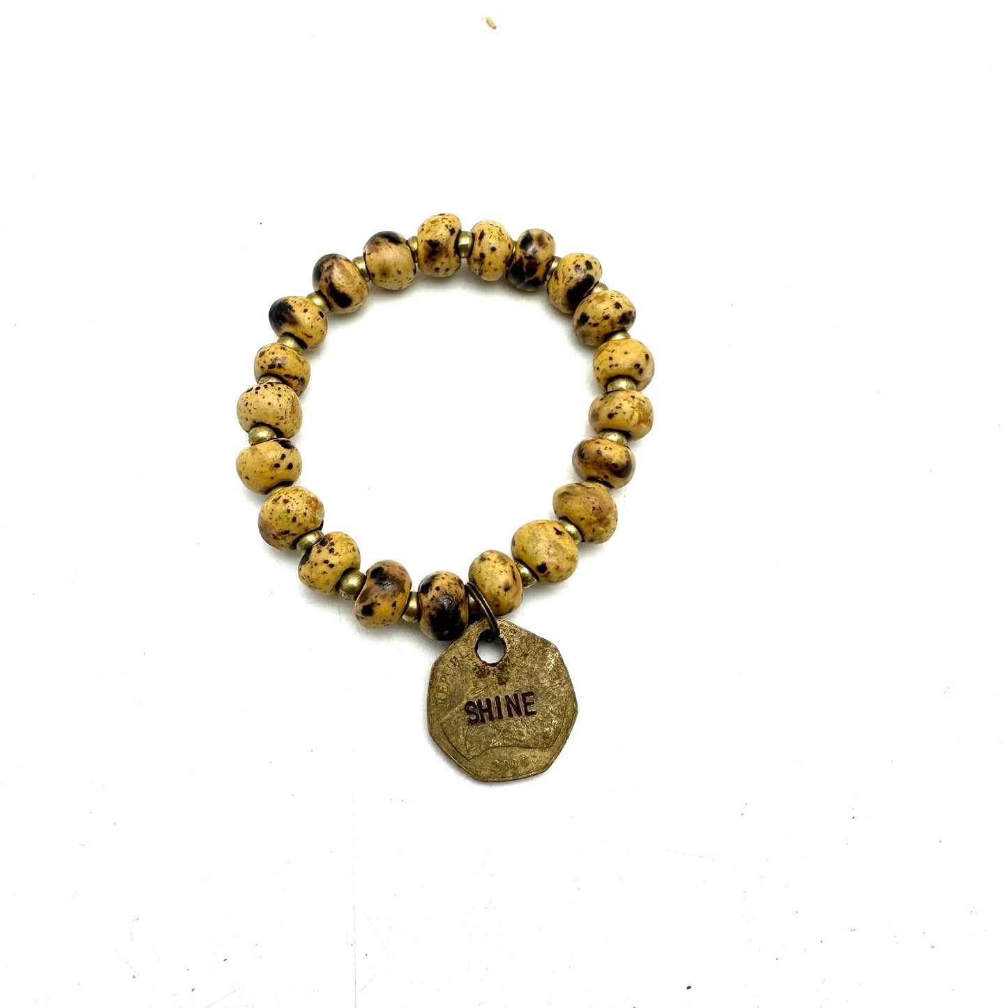 Ceramic Coin Bracelet - Shine
