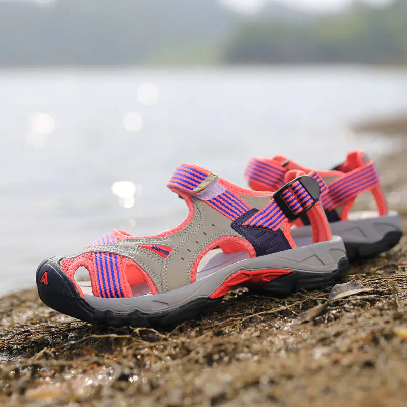 Women's Non-slip Flat-bottom Baotou Beach Sandals
