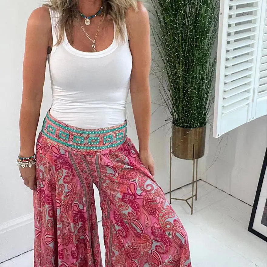 Loose Flowy Casual Midi Skirt for Women