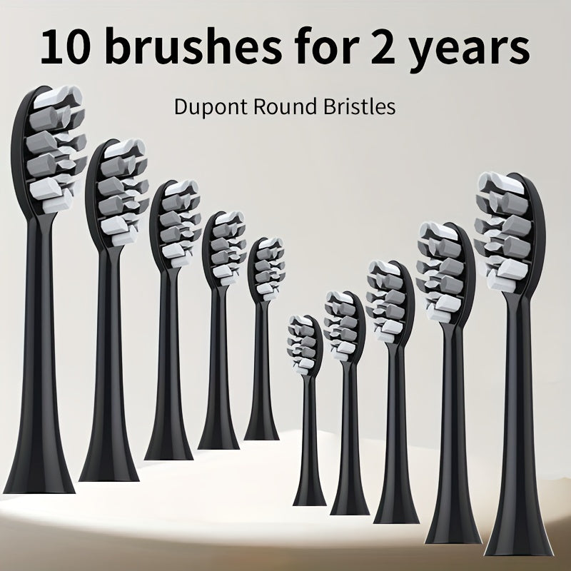 Rechargeable Electric Toothbrush Set for Couples USB Metal Shaft