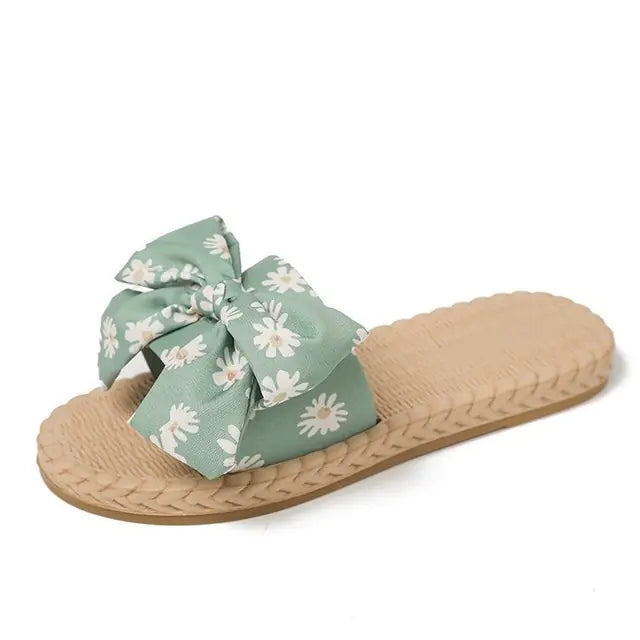 Women's Summer Flat Beach Casual Sandals - Slip-On Style