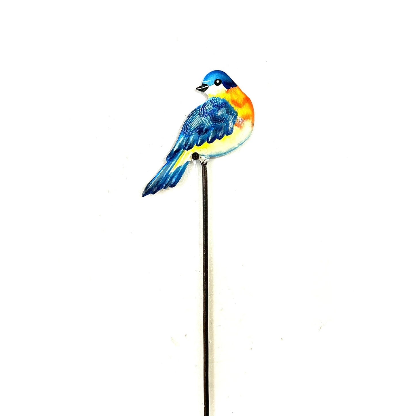 Realistic Bird Garden Stake- Blue