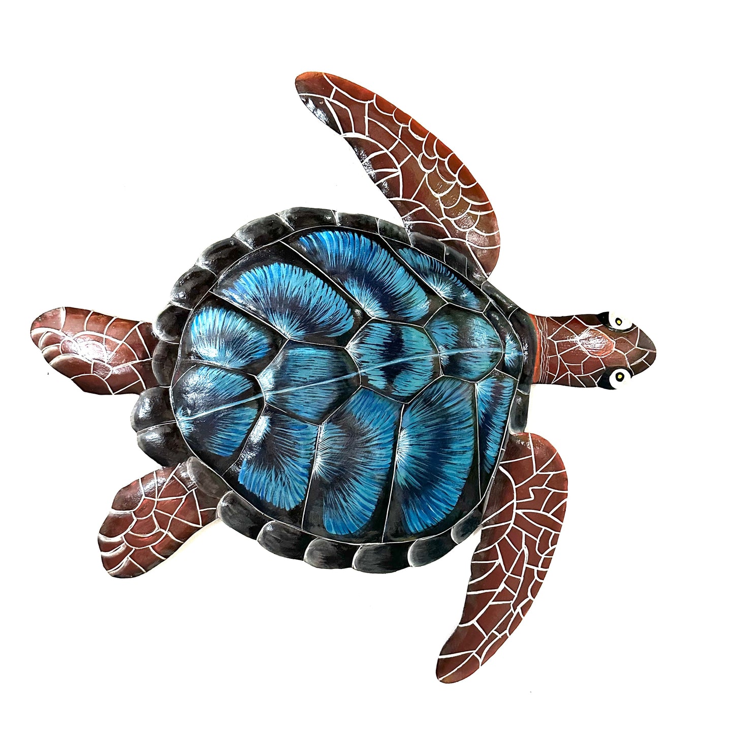 Brown and Blue Sea Turtle