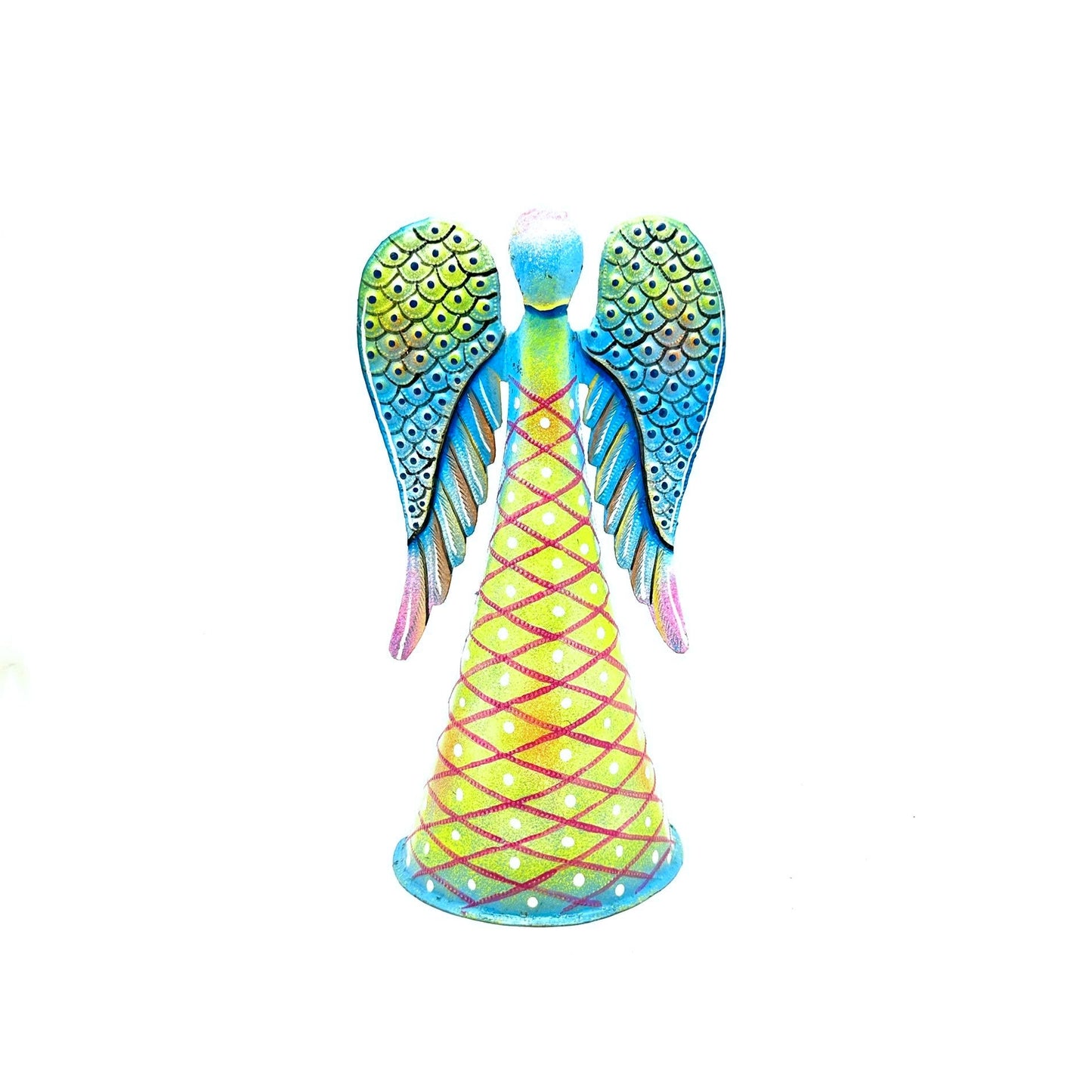 Blue- Green Standing Angel