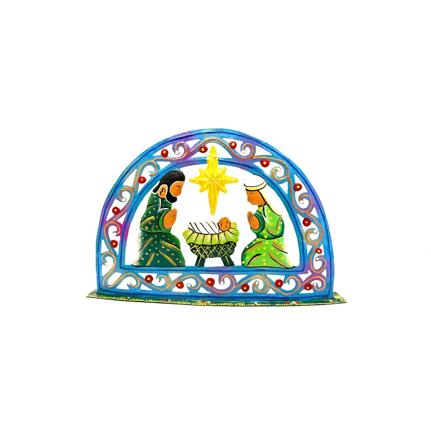 Arched Blue Nativity