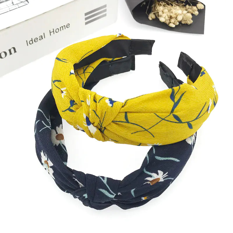 Korean Style Hairband and Clip, Women's Floral Accessory