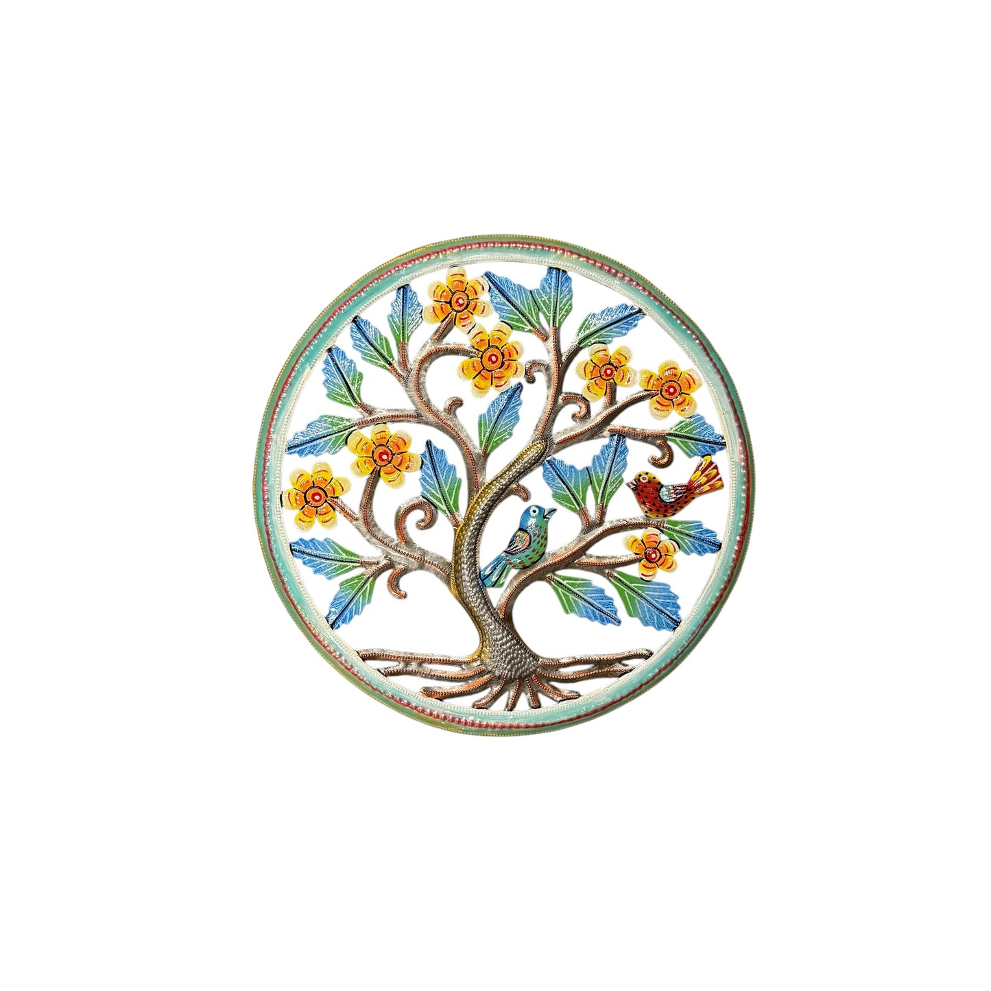 Medium Birds and Daisies