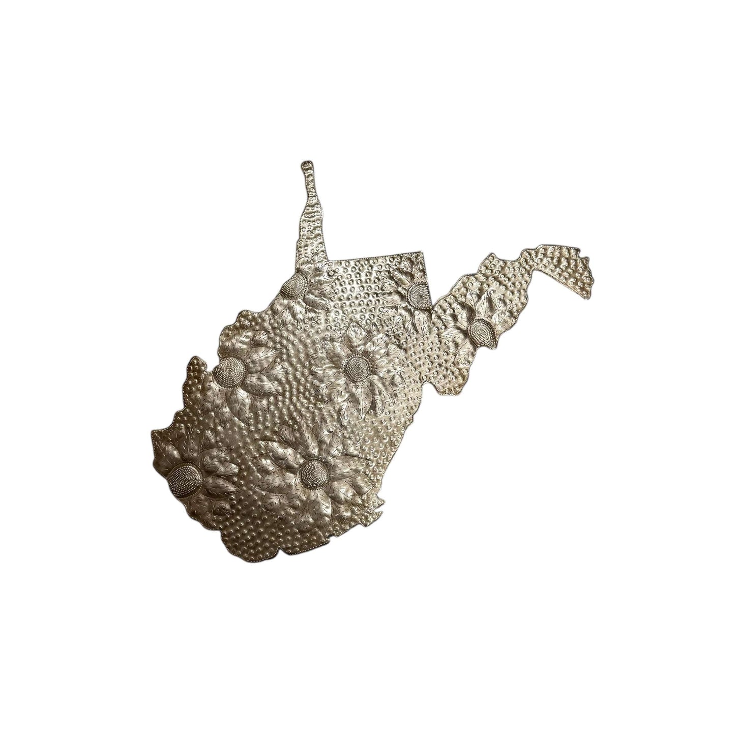 West Virginia Floral Metal Art