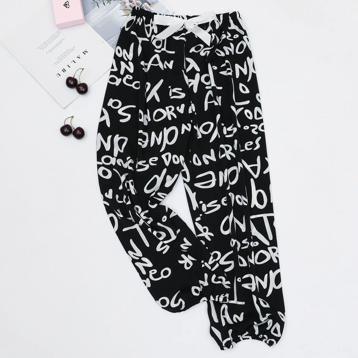 Summer Women's Ice Silk Loose Lantern Pants (Plus Size)