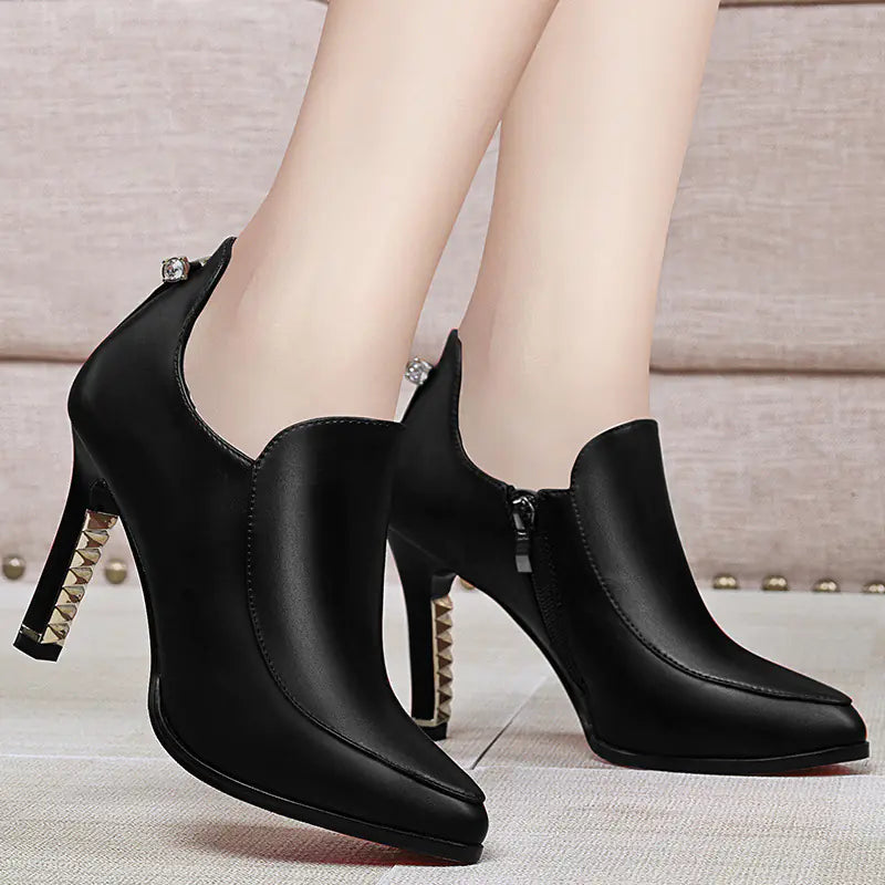 Autumn New Korean Style Pointed Toe Heels for Women