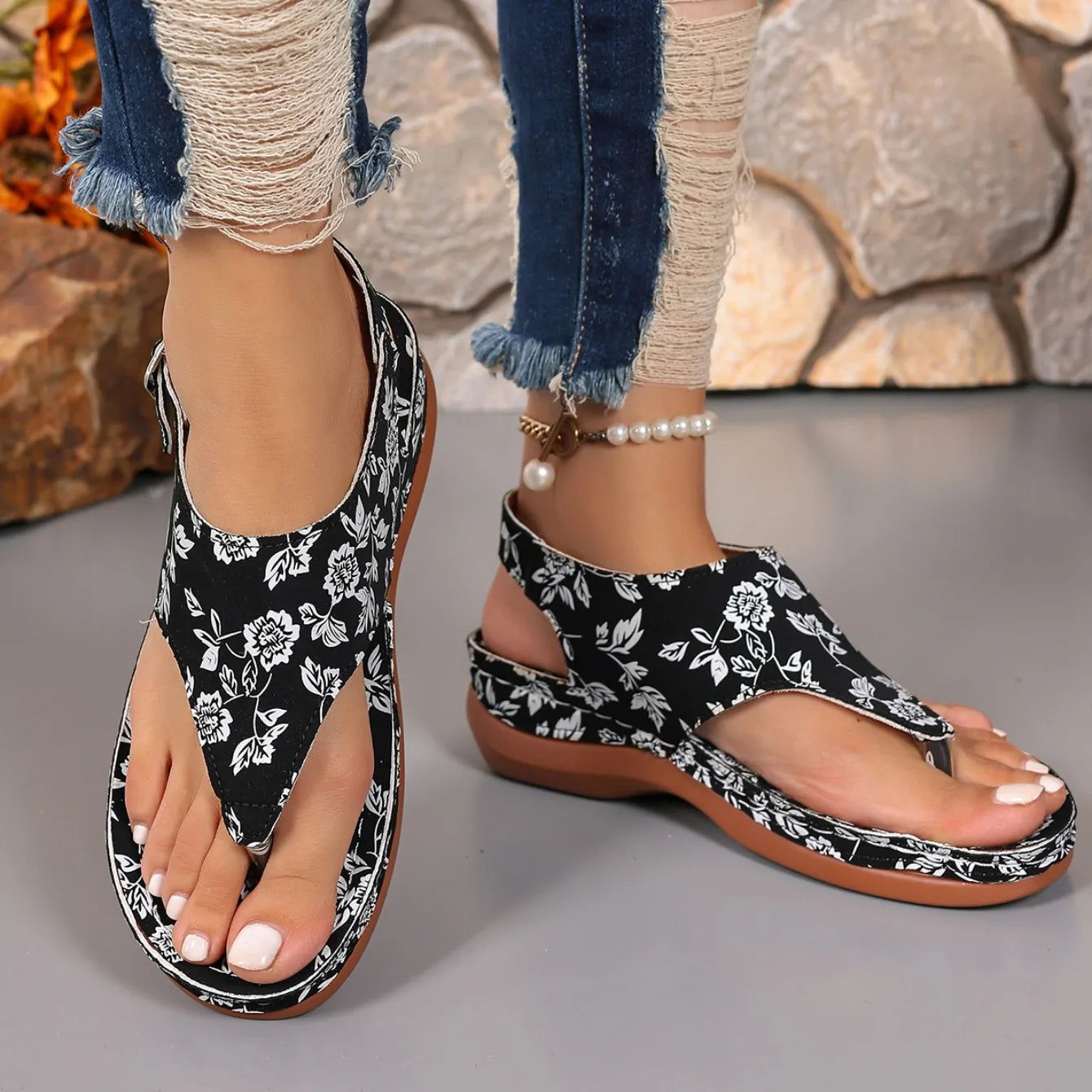 Wedge Mixed Colors Outdoor Shoes for Women