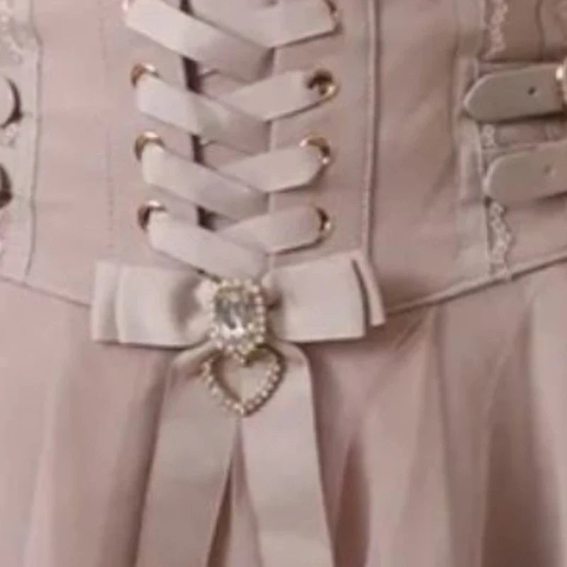 High Waist Sweet Lace Gothic Skirt