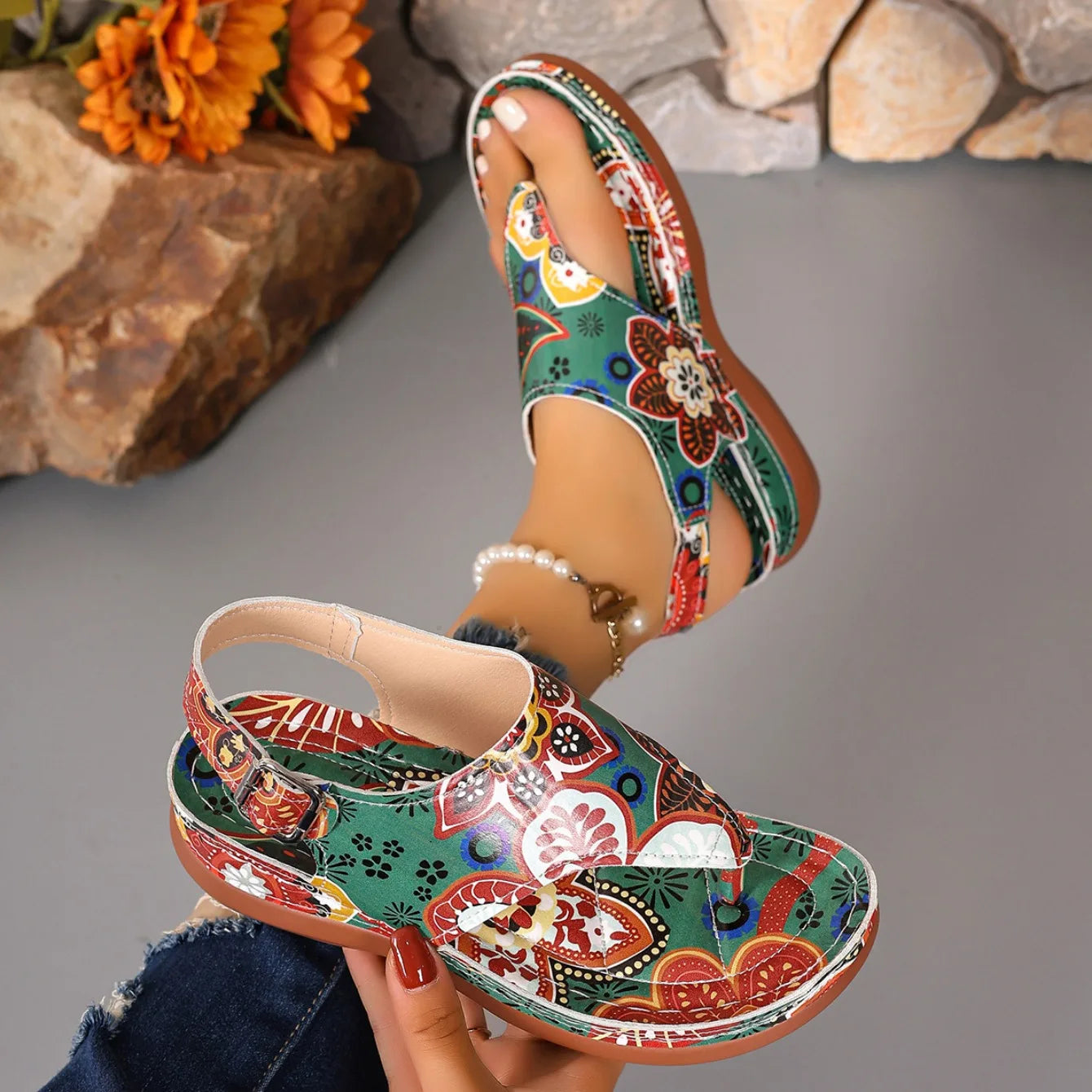 Wedge Mixed Colors Outdoor Shoes for Women