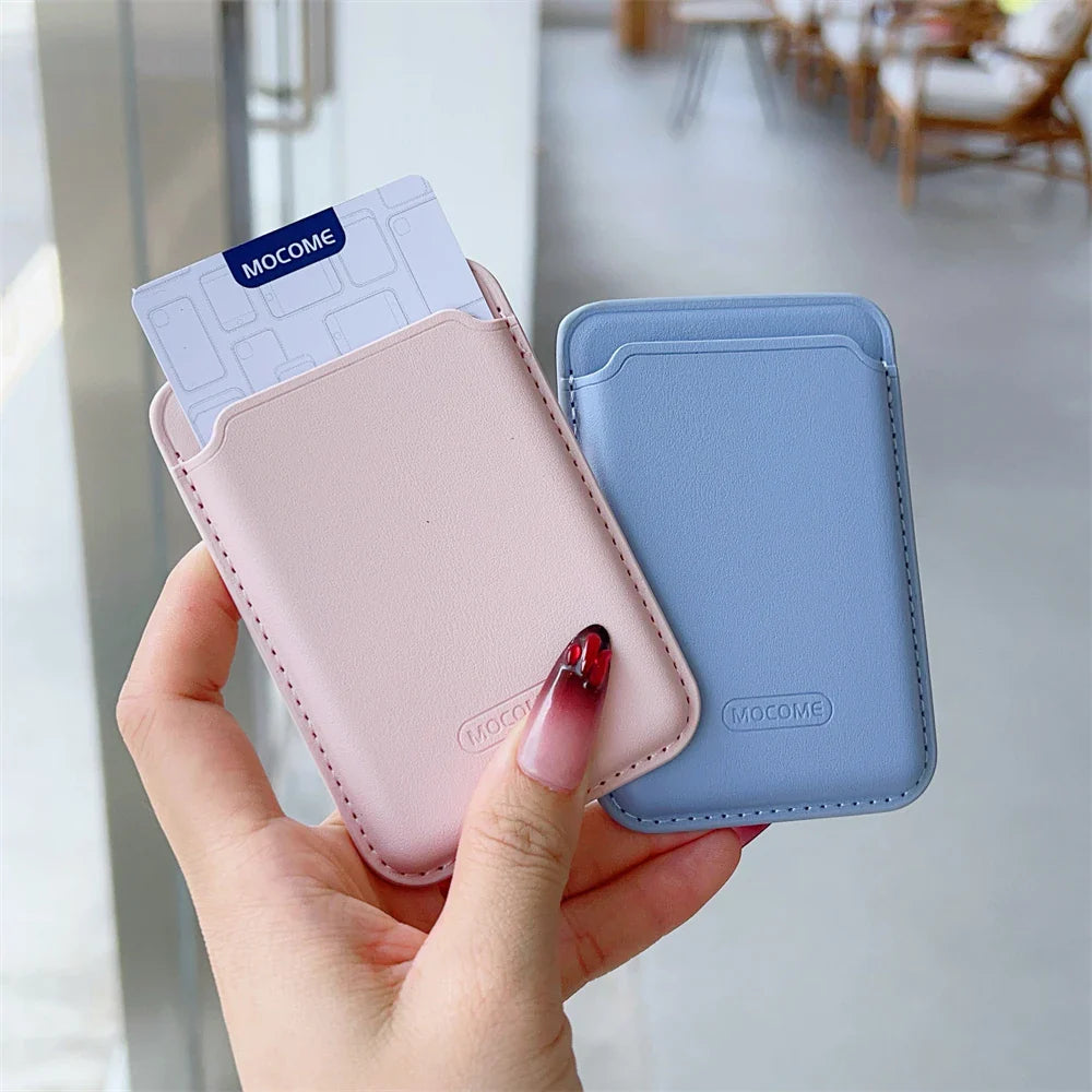 MagSafe Leather Wallet Card Holder for iPhone  Galaxy