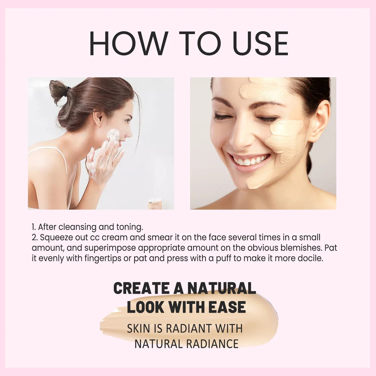 1/2/3pcs CC Cream Foundation Waterproof Brighten | Ships from US
