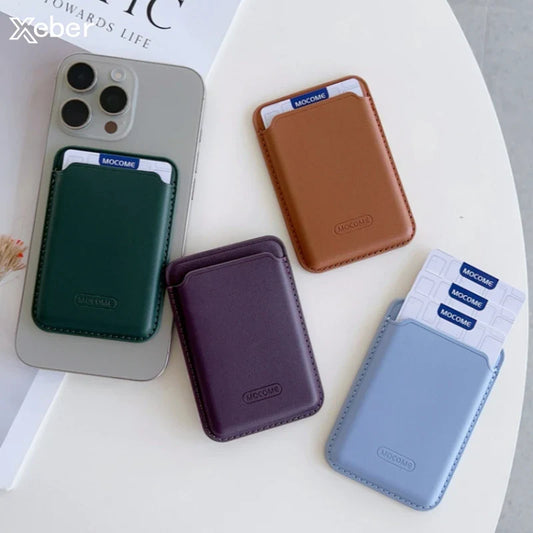 MagSafe Leather Wallet Card Holder for iPhone  Galaxy