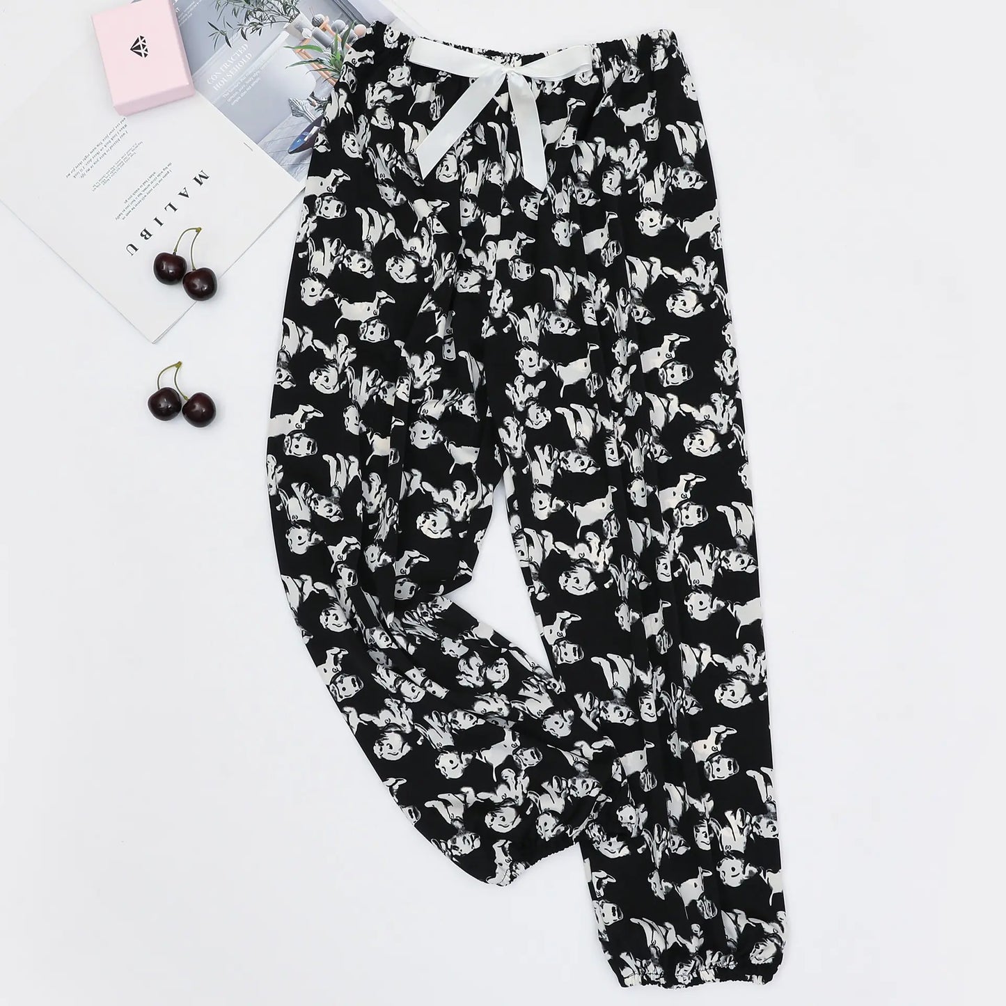 Summer Women's Ice Silk Loose Lantern Pants (Plus Size)