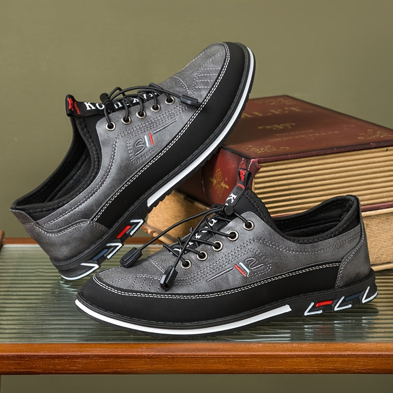 Men's Contrasting Business Shoes Comfy Non Slip Outdoor Casual Wear