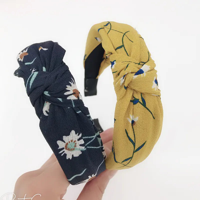 Korean Style Hairband and Clip, Women's Floral Accessory