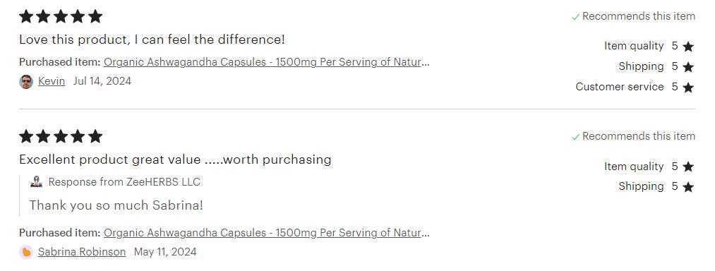 Ashwagandha Capsules - 1500mg Natural Adaptogenic Support for Balance & Vitality