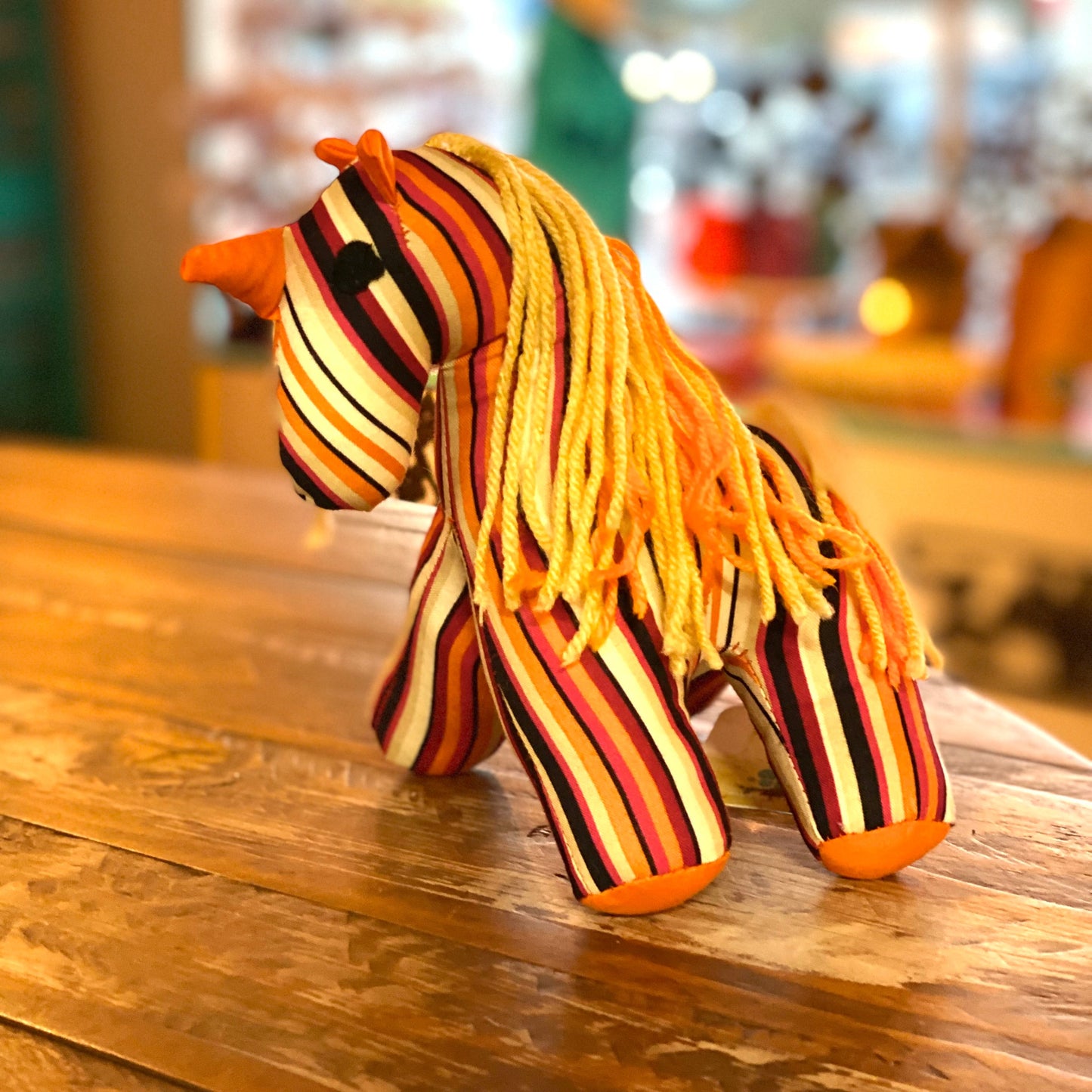 Unicorn Stuffed Toy- Funky Orange
