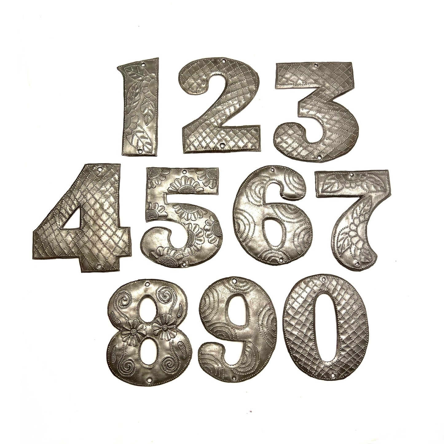 Steel Drum Metal Numbers