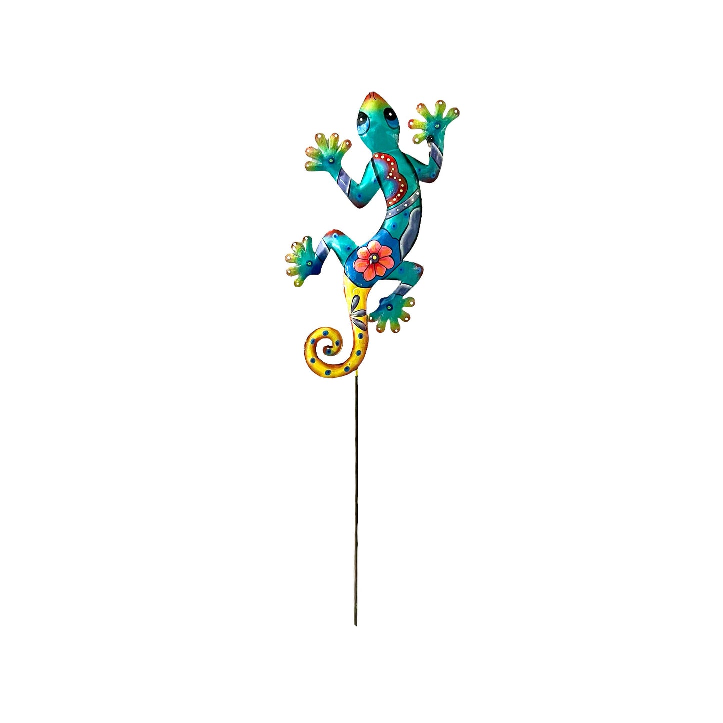 Yellow Tail Gecko Garden Stake