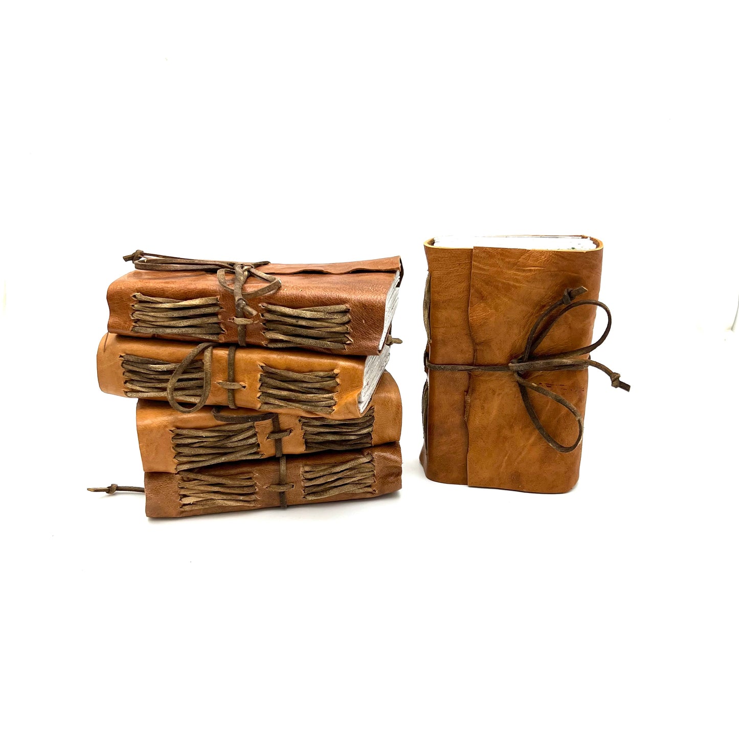 Small Handmade Journal- Brown Leather