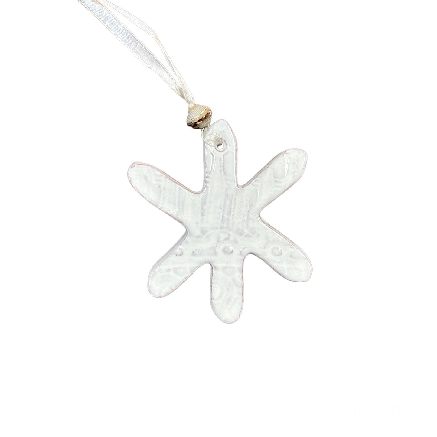 Ceramic Snowflake Ornament