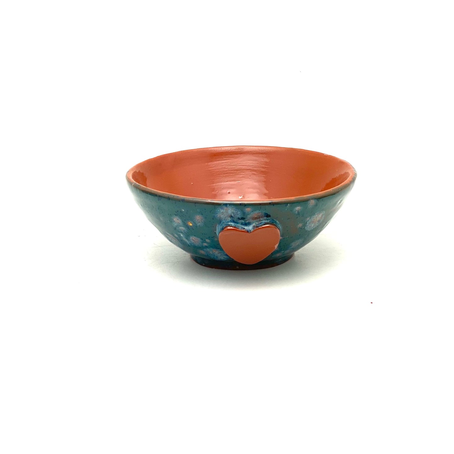 Calliope Heart Ice-Cream Bowls - Teal Fireworks