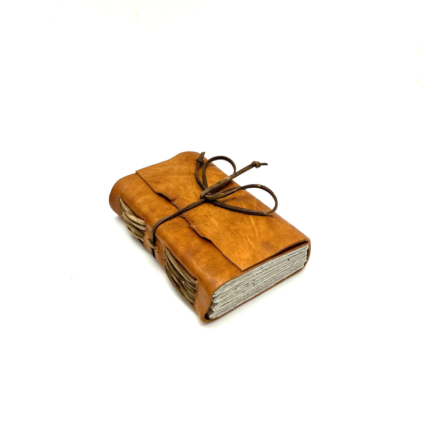 Small Handmade Journal- Brown Leather