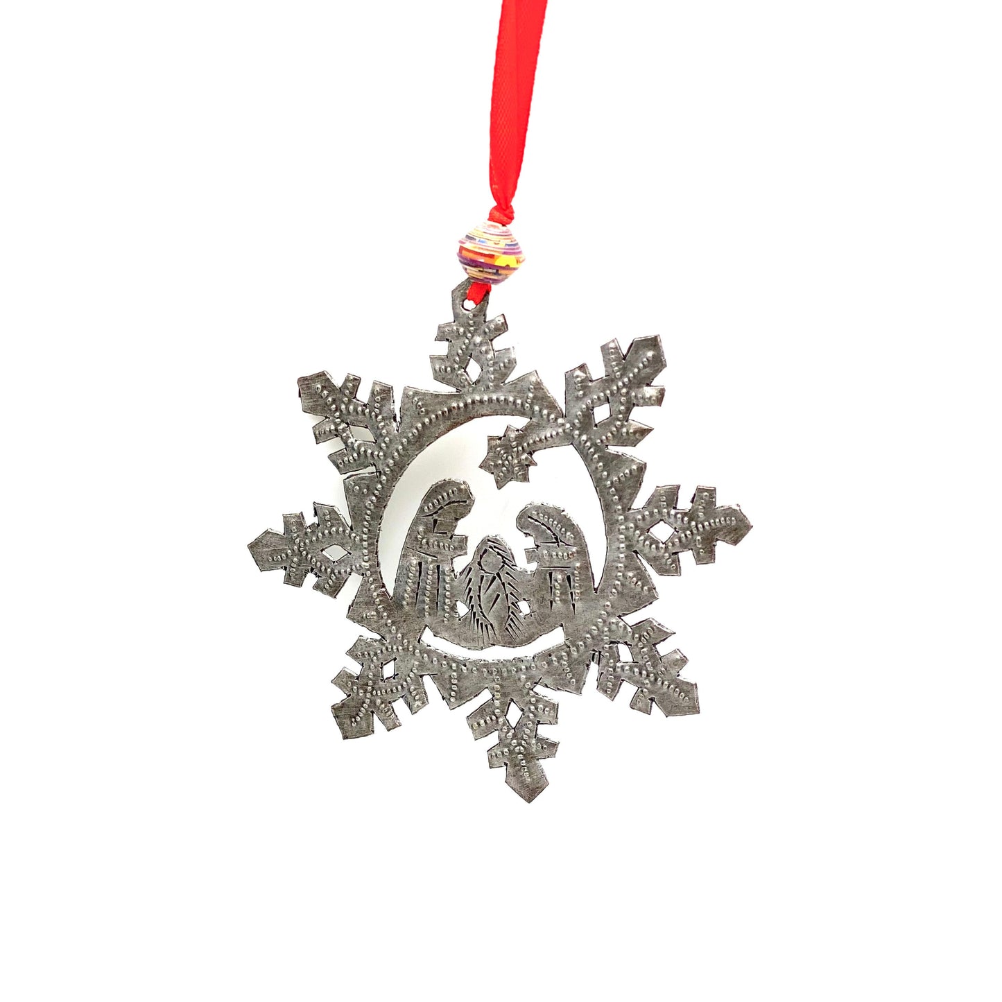Snowflake Nativity Ornament