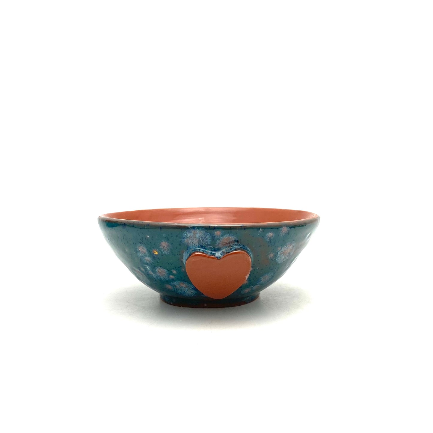 Calliope Heart Ice-Cream Bowls - Teal Fireworks