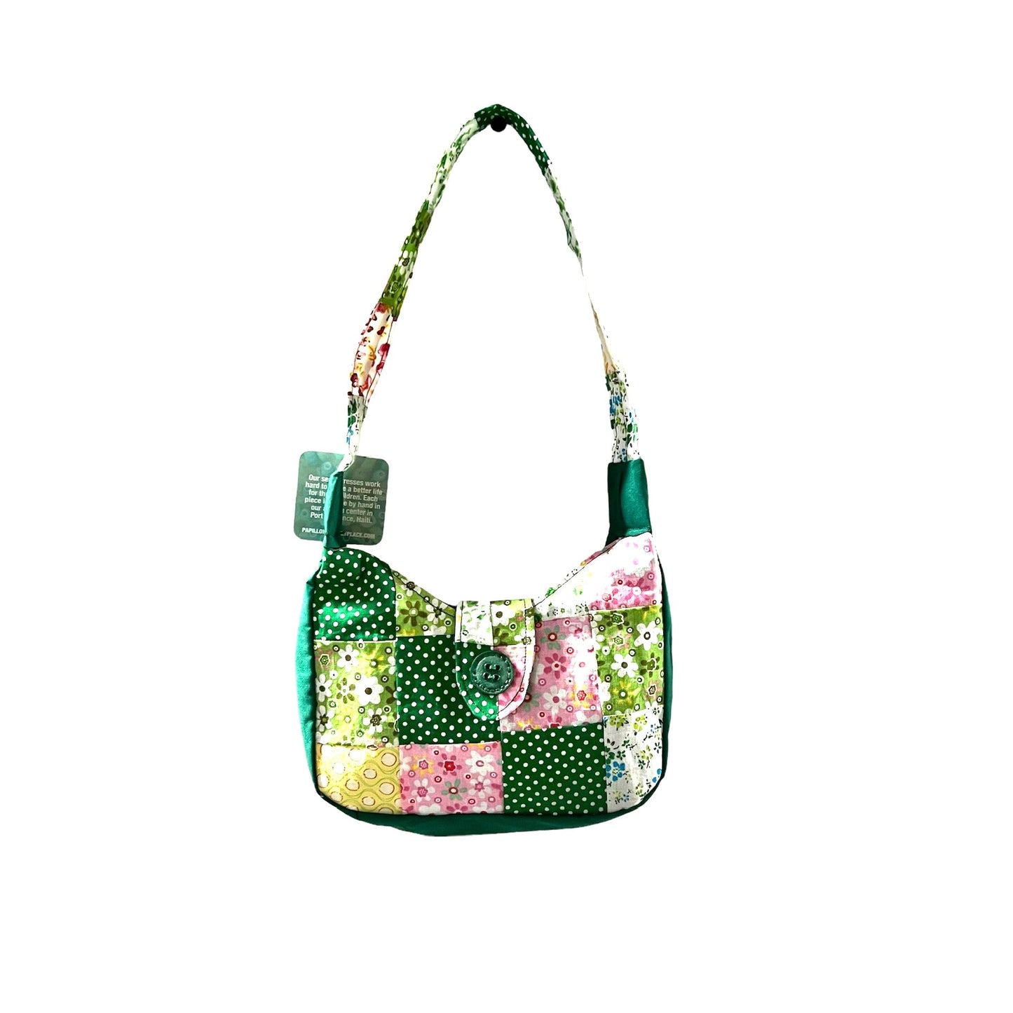 Girl's Patchwork Purse-Garden Green