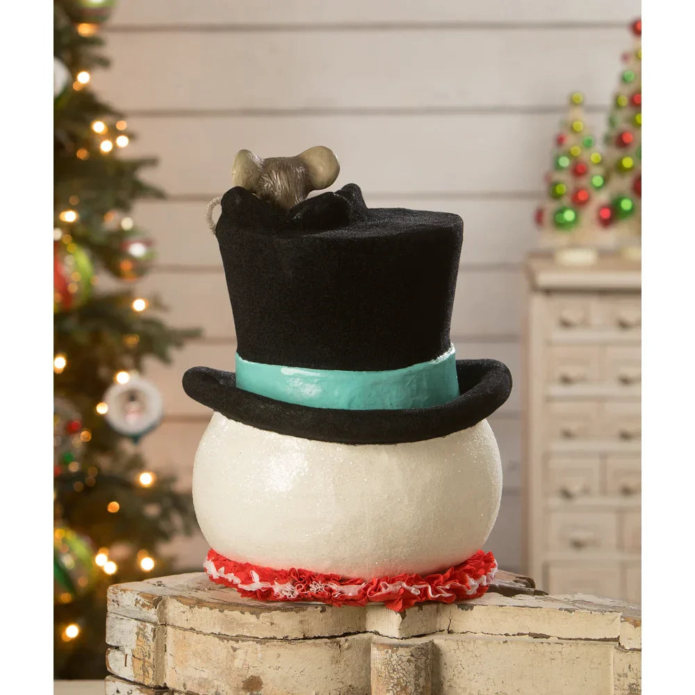 XL Jolly Snowman Top Hat Surprise by Bethany Lowe Designs
