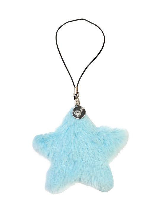 Fluffy Star Charm | Blue