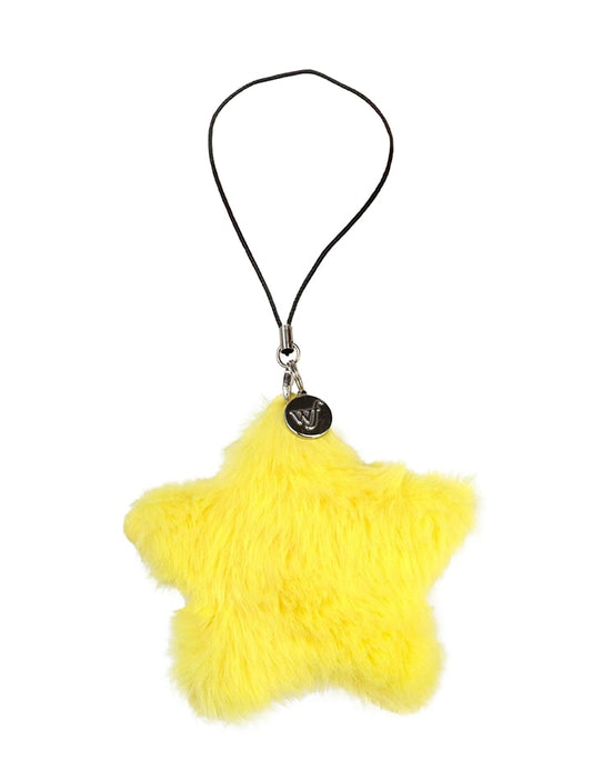 Fluffy Star Charm | Yellow