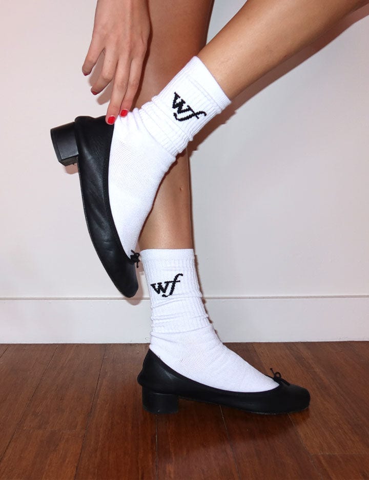 Wildflower Socks - White