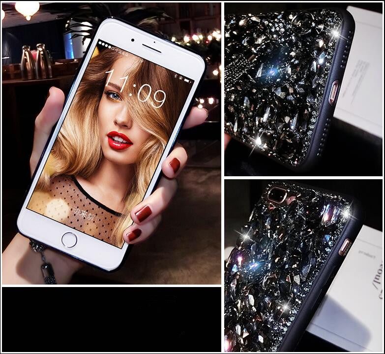 For Huawei P8 P9 P10 P20 Lite Plus Mate 7 8 9 10 Pro Luxury Glitter Back Cover Crystal Bling Diamond rhinestone Phone case