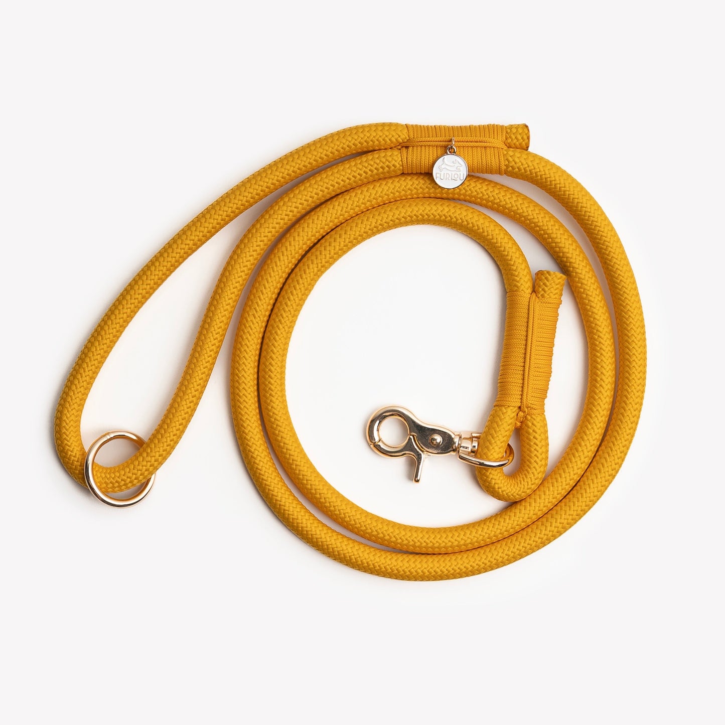 'Yellow' - Braided Rope Leash