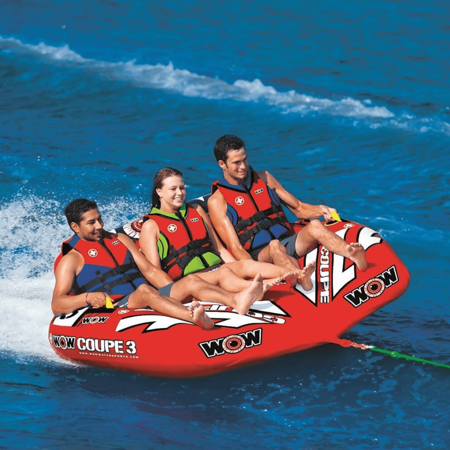 WOW Watersports 3-Person Coupe Cockpit Towable with Drop Speed Bottom
