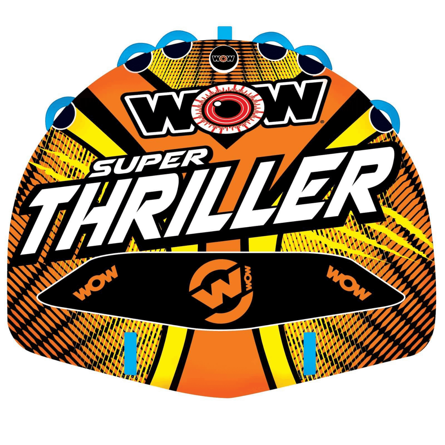 WOW Watersports Super Thriller 1 to 3 Person Inflatable Towable Deck Tube
