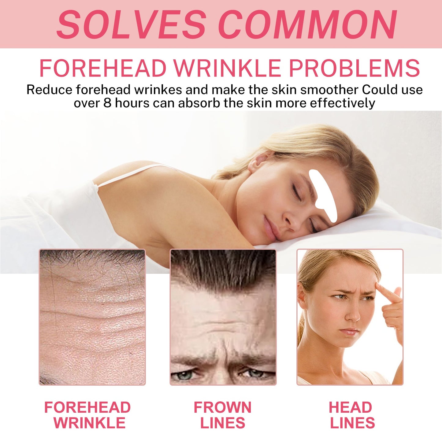 Forehead Interocular Wrinkles Patch Smooths And Tights Forehead Wrinkles Light Fine Lines Swordeight Forehead Lines